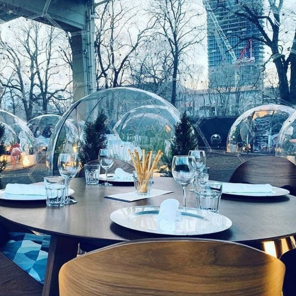 3.6m Aura Dome outdoor city space restaurant